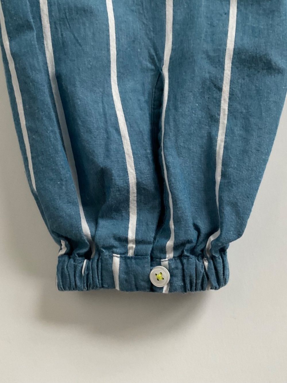Kerri Rosenthal Audrey Striped Smocked Dress Sz S Blue & White Costal Hamptons - Picture 10 of 12